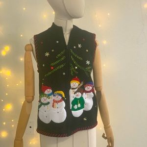 Mercer Street Studio Christmas Vest Size M